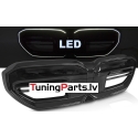 BMW G60/G61 (23-...) priekšējās restes melnas/glancētas ar LED