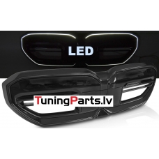 BMW G60/G61 (23-...) priekšējās restes melnas/glancētas ar LED
