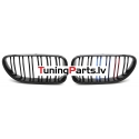 BMW F12/F13 (11-18) priekšējās restes melnas/glancētas dubultās 3 krāsu
