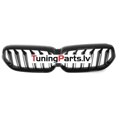 BMW G32 LCI (20-23) priekšējās restes melnas/glancētas dubultās