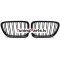 BMW X1 E84 (09-14) priekšējās restes melnas/glancētas dubultās