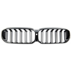 BMW G30/G31 (20-23) priekšējās restes, melnas/glancētas dubultās