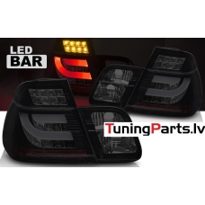 BMW E46 sedana (98-01) aizmugurējie LED BAR lukturi, melni/tonēti