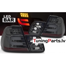 BMW E46 sedana (98-01) aizmugurējie LED BAR lukturi, tonēti