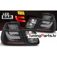 BMW E46 sedana (01-05) aizmugurējie LED BAR lukturi, melni