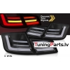 BMW F10 (10-13) aizmugurējie LED BAR lukturi, dinamiskie pagriezieni, melni/glancēti