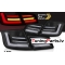 BMW F10 (10-13) aizmugurējie LED BAR lukturi, dinamiskie pagriezieni, melni/glancēti