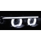 BMW E38 (94-02) priekšējie lukturi, Led eņģeļ acis, melni
