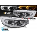 BMW F32/F33 (13-17) priekšējie lukturi, 3D LED, xenona, DRL, hromēti