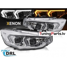 BMW F32/F33 (13-17) priekšējie lukturi, 3D LED, xenona, DRL, hromēti