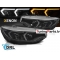 BMW F32/F33 (13-17) priekšējie lukturi, 3D LED, xenona, DRL, melni