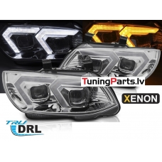 BMW E92/E93 (10-13) priekšējie lukturi, 3D LED, xenona, DRL, hromēti