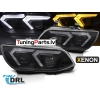 BMW E92/E93 (10-13) priekšējie lukturi, 3D LED, xenona, DRL, melni