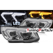 BMW E92/E93 (10-13) priekšējie FULL LED DRL lukturi, hromēti