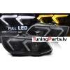 BMW E92/E93 (10-13) priekšējie FULL LED DRL lukturi, melni