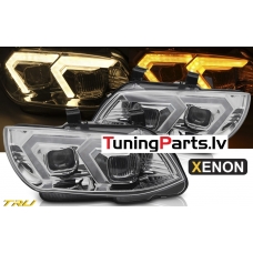 BMW E92/E93 (10-13) priekšējie lukturi, 3D LED, xenona, DRL, hromēti