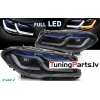 BMW F10/F11 (10-13) priekšējie lukturi FULL LED DRL