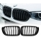 BMW X3 F25 / X4 F26 (14-17) priekšējās restes, melnas glancētas, dubultās