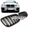 BMW X5 E70; BMW X6 E71/E72 (06-13) priekšējās restes, melnas/glancētas dubultās