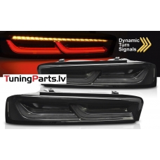 Chevrolet Camaro (16-18) aizmugurējie LED lukturi, melni/tonēti, SEQ