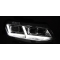 Chevrolet Camaro (16-18) priekšējie lukturi FULL LED TUBE DRL SEQ, hromēti