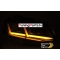 Chevrolet Camaro (16-18) priekšējie lukturi FULL LED TUBE DRL SEQ, melni