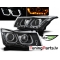 Chevrolet Cruze (09-12) priekšējie LED lukturi + LED pagriezieni, melni, ASV versija