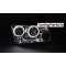Dodge Charger LX (06-10) priekšējie lukturi, eņģeļ acis, hromēti