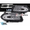 Dodge Charger (14-23) priekšējie lukturi FULL LED DRL, hromēti