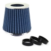 Race sport gaisa filtrs 60mm-76mm ieeja, zils