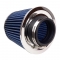 Race sport gaisa filtrs 60mm-76mm ieeja, zils