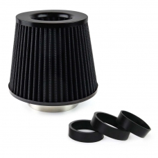 Race sport gaisa filtrs 60mm-76mm ieeja, melns