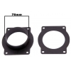 Gaisa filtra adapteris 76mm, melns