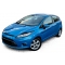 Ford Fiesta (08-12) priekšējo lukturu uzlikas, melnas/glancētas