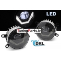 CITROEN, DACIA, FORD, JAGUAR, MAZDA, NISSAN, OPEL, PEUGEOT, PORSCHE, RENAULT, SUZUKI LED miglas lukturi + DRL, melni