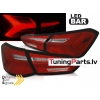 FORD FOCUS 4 18-21 HATCHBACK aizmugurējie LED lukturi, SEQ, Sarkani/Balti