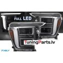 FORD F150 (20-23) priekšējie lukturi FULL LED DRL, gaismas sveiciena funkcija, melni