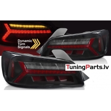 Honda S2000 (00-03) aizmugurējie LED lukturi, melni/tonēti, SEQ