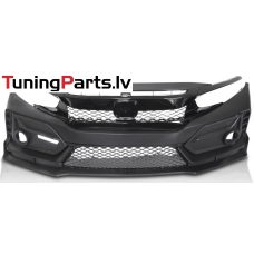 Honda Civic (16-21) priekšējais bamperis Sport Style Honda Civic (16-21) priekšējais bamperis Sport Style
