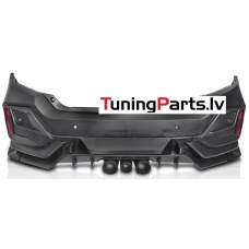 Honda Civic (16-21) hečbeka aizmugurējais bamperis Sport Style Honda Civic (16-21) hečbeka aizmugurējais bamperis Sport Style