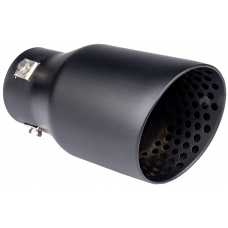 Izpūtēja uzgalis, apaļš, ieeja 63mm, slīps gals, izeja 89mm, melns