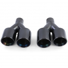 Izpūtēja uzgalis, ieeja 60mm, dubulti gali 2x89mm, melns - labā puse + kreisā puse (2 gab.) Izpūtēja uzgalis, ieeja 60mm, dubulti gali 2x89mm, melns - labā puse + kreisā puse (2 gab.)