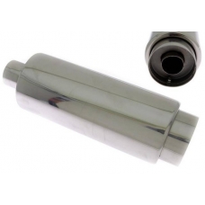 Izpūtējs - ieeja 76mm, izeja - 100mm, apaļš, papildus klusinātājs