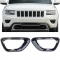 Jeep Grand Cherokee WK2 (14-17) miglas lukturu rāmīši, melni/glancēti