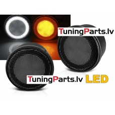 Jeep Wrangler JK (07-17) LED pagriezienu rādītāji, tonēti + led gabarīti