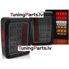 CHRYSLER JEEP WRANGLER JK (07-18) LED aizmugurējie lukturi, melni tonēti