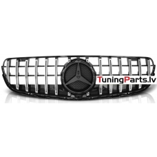 Mercedes-benz GLC-class W253 (15-18) priekšējā reste GT Style ar kameras vietu melna/hromēta Mercedes-benz GLC-class W253 (15-18) priekšējā reste GT Style ar kameras vietu melna/hromēta