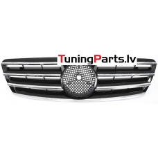 Mercedes-benz C-Class W203 (00-07) priekšējā reste melna/hromēta CL Style Mercedes-benz C-Class W203 (00-07) priekšējā reste melna/hromēta CL Style