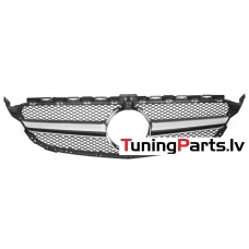 Mercedes-benz C-Class W205 (14-18) priekšējā reste melna/sudraba