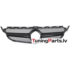 Mercedes-benz C-Class W205 (18-21) priekšējā reste melna/glancēta Mercedes-benz C-Class W205 (18-21) priekšējā reste melna/glancēta